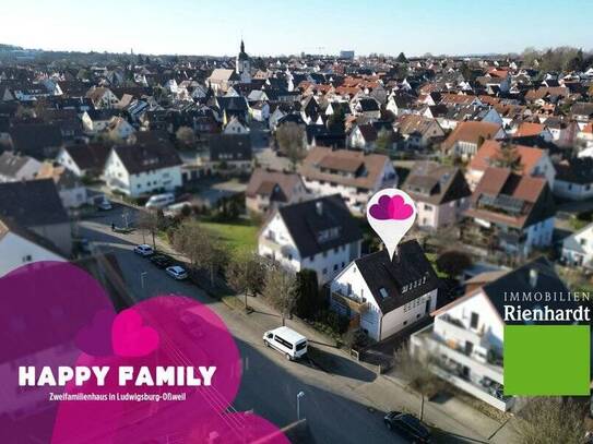 Familienfreundlich gelegenes 2-Familienhaus in Ludwigsburg-Oßweil