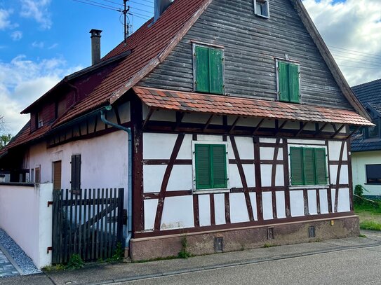 Denkmalgeschütztes Haus mit Wirtschaftsgebäude auf attraktivem Grundstück mit Bauplatz