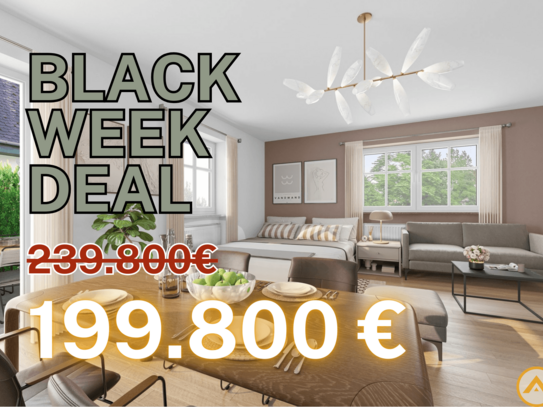 A U F R E C H T °BLACK WEEK DEAL° geräumige 1-Zi.-Gartenwohnung in charmanter Lage