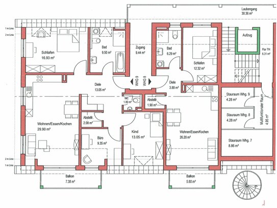 2 Zimmer Wohnung mit Balkon