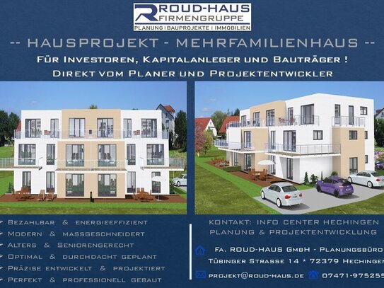 + EXKLUSIVES MEHRFAMILIENHAUS-PROJEKT! +