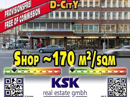 Nähe HBF, Shop ~170 m²/sqm near the main station