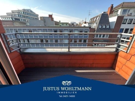 Modernisierte 1-Zimmer-Wohnung mit Balkon in der Bremer Innenstadt!