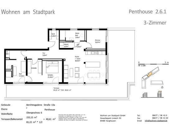 155 m² 4-Zi.-Whg. mit Balkon im Zentrum von Burghausen zum Kauf: EH40-QNG: 5% AfA + 5% Sonder-AfA & 150.000 € KfW-Kredit