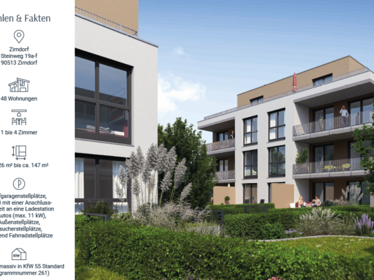 ERSTBEZUG Parkterrassen - Exklusives 3-Zi-Penthouse mit Dachterrasse - EBK & E-TG Stellplatz