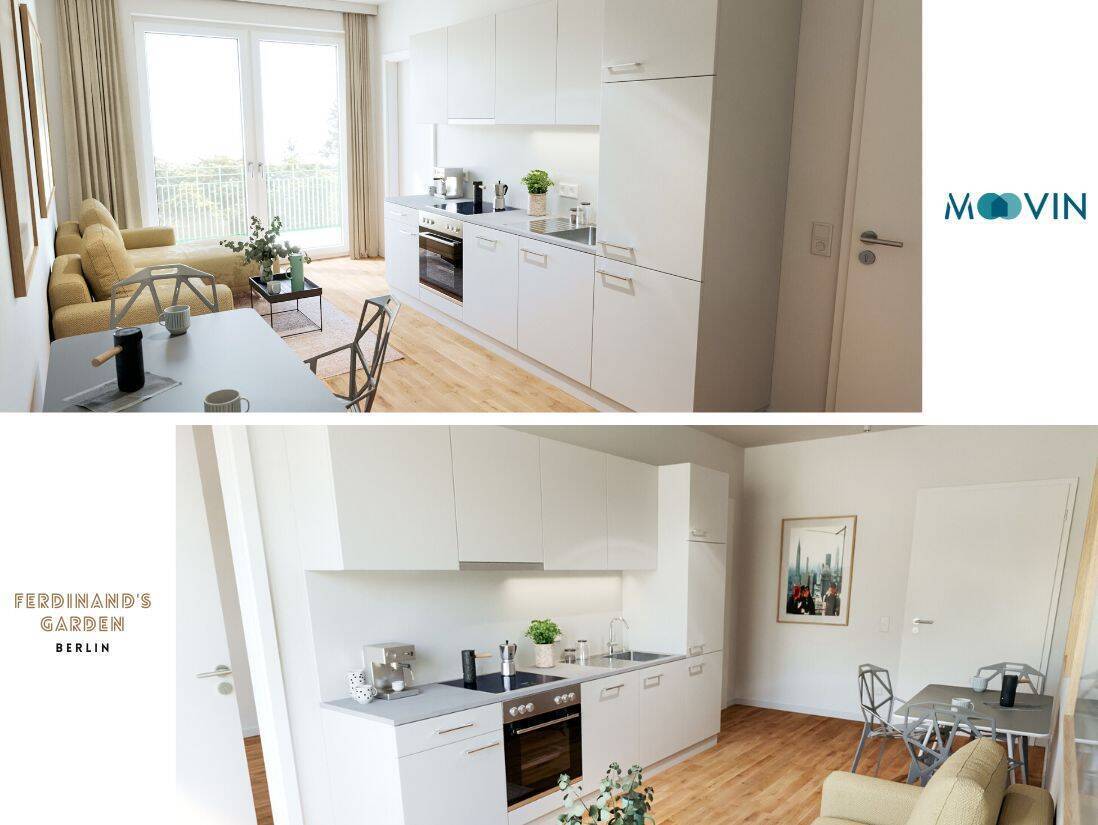 Toll geschnittene 1,5-Zimmer-Wohnung mit BALKON im Neubauquartier 'Ferdinand's Garden' - Foto 1
