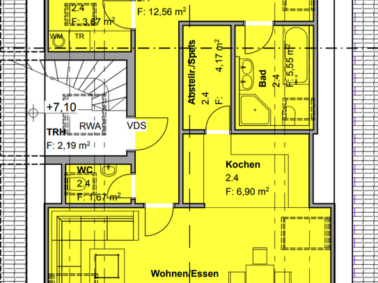 Stilvolle, helle & ruhige 3,5 Zimmer Neubau Dachgeschosswohnung im Ortskern von Wasserburg zu vermieten