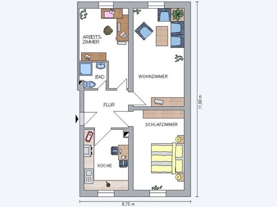 Kurstadt Bad Vilbel. Hübsche, modernisierte Wohnung in älterer Villa. S-Bahn: 5 Gehminuten