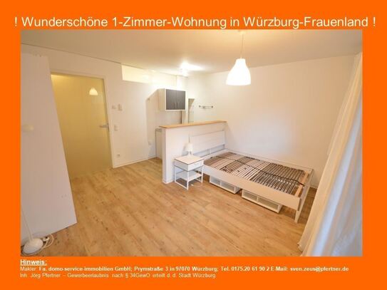 ! 1-Zimmer-Wohnung in bester Lage und gehobener Ausstattung !