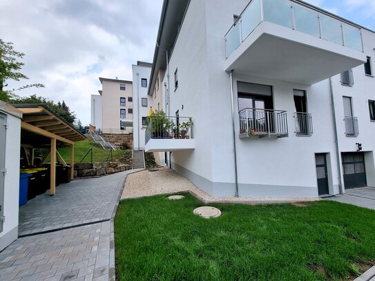 Barrierefreie 3-Zimmer-Wohnung mit West-Terrasse und Garten zum Erstbezug