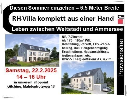 DIESEN SOMMER EINZIEHEN - NUR am Samstag: Faschings-Hit für 999.999,99 EUR - RH-Villa 6,5 M Breite!