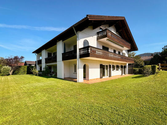 Sonnige Gartenwohnung in ruhiger, aber zentraler Lage von Rottach-Egern