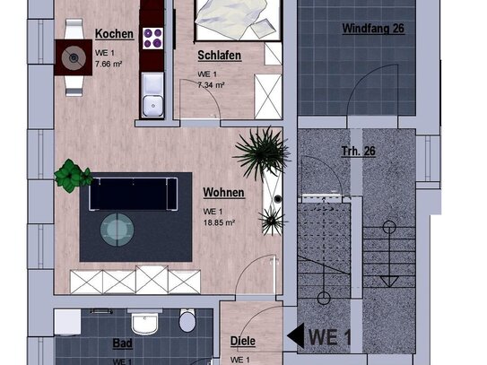 modernes Wohnen im Niedrigenergiehaus - alternative Grundrisse verfügbar