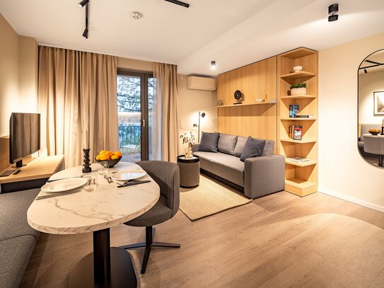 Möbliertes 1-Zimmer-Business-Apartment mit Balkon (Urban Studio Premium)