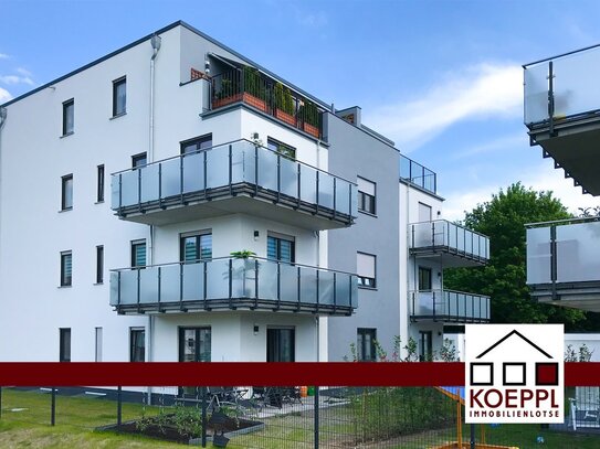 Kapitalanlage! Vermietete Erdgeschosswohnung mit Terrasse, Garten + Garage, moderne Wohnanlage