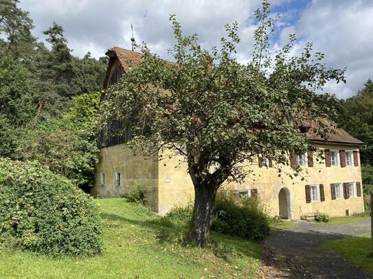 Denkmalgesch. ehem. Mühle m. Scheune u. Nebengeb. in idyll. Lage bei Lauf