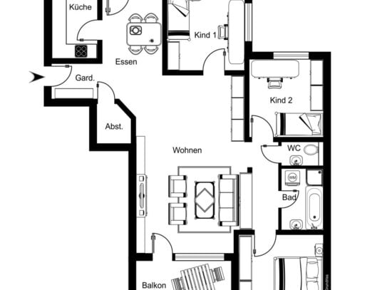 VORANZEIGE: 4,5 Zimmer Wohnung auf dem Schafhof