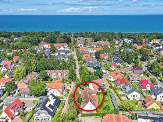 Nur 5 Gehminuten zum Ostseestrand - gemütliche Ferienwohnung in ruhiger Lage und Blick ins Grüne