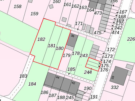 Baugrundstück für Reihenhausbebauung inkl. Garagenbauplätze in Heinsberg-Dremmen