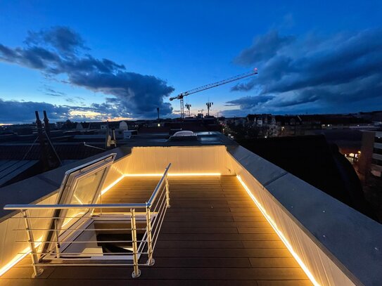 Möbliertes luxuriöses Terrassenapartment (360° Blick über Nürnberg)