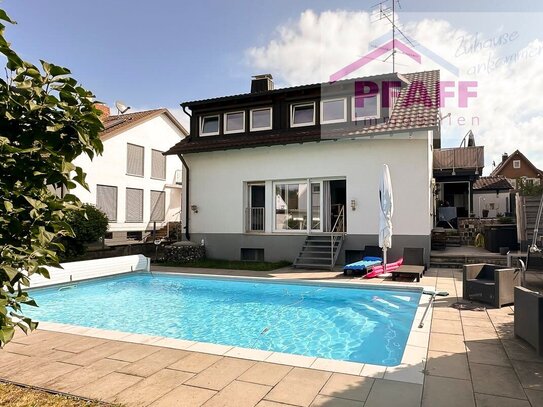 Zuhause ankommen in Rielasingen! Traumhaftes Einfamilienhaus mit Pool, Wellnessoase und vielem mehr