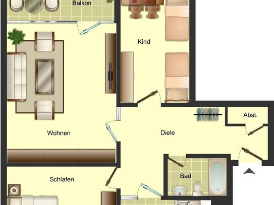 3-Zimmer-Wohnung in Kreuztal