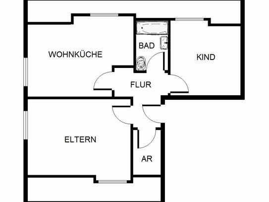 Gemütliche 2-Zimmer-DG-Wohnung in Herne-Unser Fritz zu vermieten!