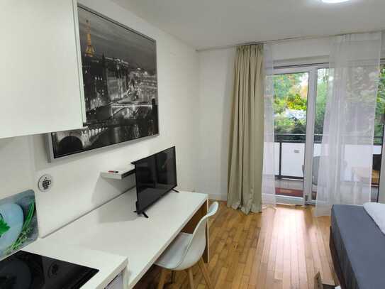 only 300 per WEEK - beautiful apartments in the Brentano Park/near the exhibition center - minimum rental period from 1…