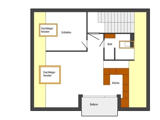 Dachgeschosswohnung zu vermieten