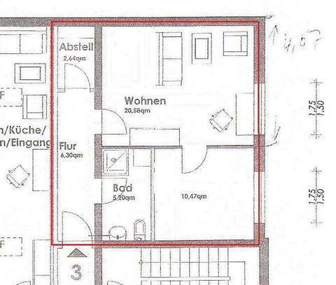 Ab 01.01.25: Gemütliche 2-Raumwohnung im Stadtzentrum von Röbel (Müritz) - bei Bedarf teilmöbliert!