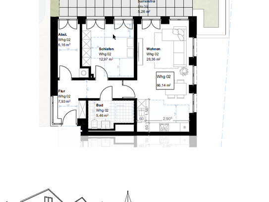 Neubauwohnung im Zentrum von Emsbüren (WHG 2)