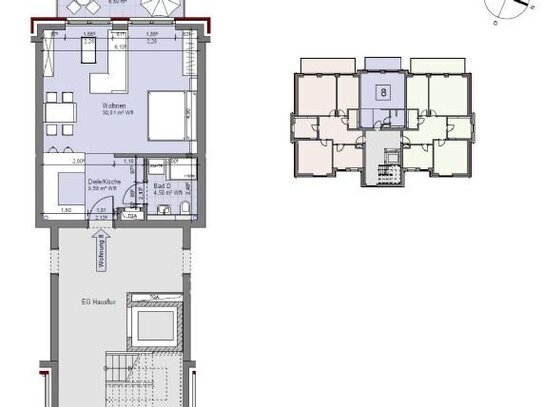 Kleine & Feine 1 Raum-Wohnung in Lohbrügge