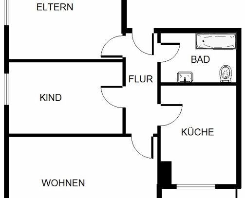 Schöne Wohnung sucht Mieter: ansprechende 3-Zimmer-Wohnung