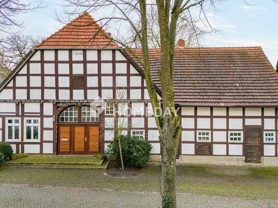 Historisches Fachwerkjuwel mit Kamin, Sauna und Traumgarten