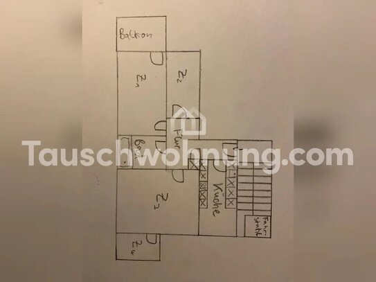 [TAUSCHWOHNUNG] Moderne 3 Zimmer Wohnung gegen große 4 Zimmer Wohnung