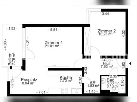 [TAUSCHWOHNUNG] Große 2-Zimmer-Wohnung in ruhiger Lage