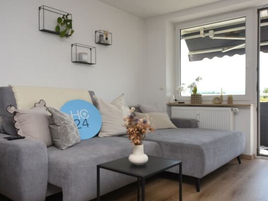 Möblierte 2-Zimmer-Wohnung mit Balkon und Bergsicht in Kempten-Ost