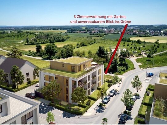 3 Zi.-Wohnung mit dem Gartengefühl von einem Einfamilienhaus - Baubeginn erfolgt