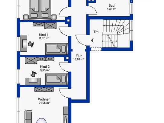 Sofort bezugsfrei 4-Zimmerwohnung mit zusätzlichen Dachstudio und Wintergarten