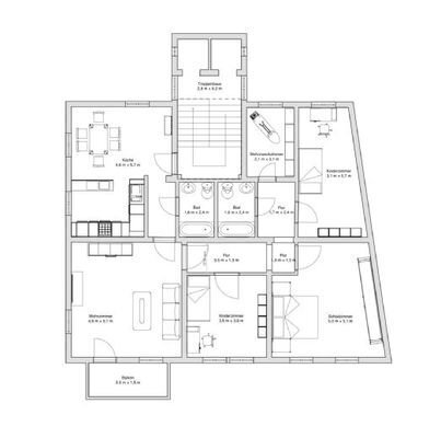 Familienfreundliche 5-Zimmerwohnung mit Blick auf die Mulde