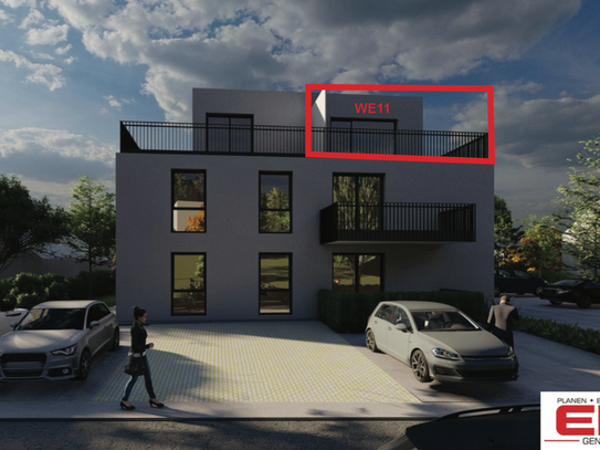 "Wohnen an der Saar" - Penthouse 2 ZKB mit Dachterrasse