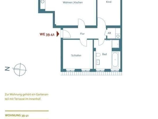 PREISREDUKTION--DENKMAL ETW mit AfA / DG + eigener Garten / Tageslichtbad / provisionsfrei