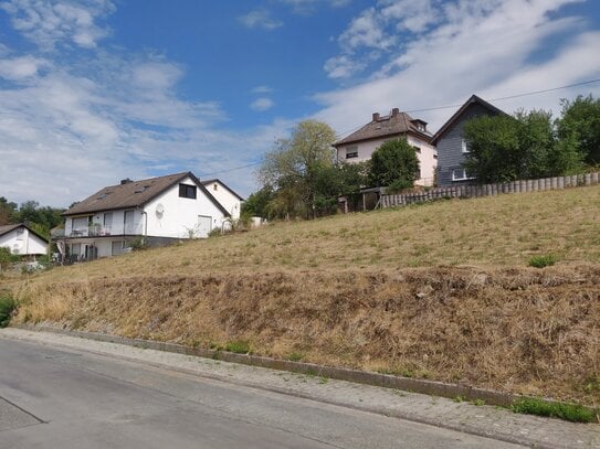 Baugrundstück Grävenwiesbach SW-Hanglage mit unverbaubaren Blick auf das Weiltal z.Zt. noch OHNE Makler - Provisionsfrei