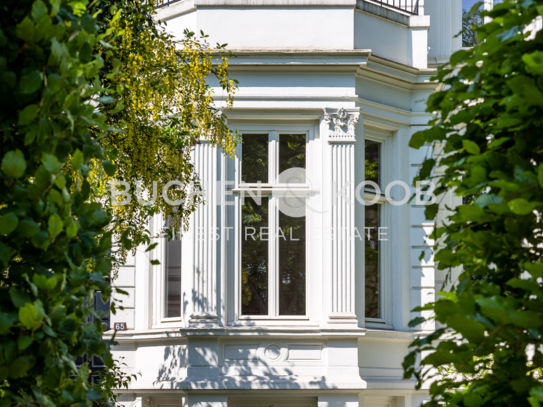 Repräsentative Stadtvilla mit Westgarten in HH-Harvestehude