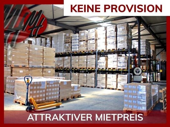 KEINE PROVISION - SOFORT VERFÜGBAR - Lagerflächen (1.000 m²) & optional Büroflächen zu vermieten