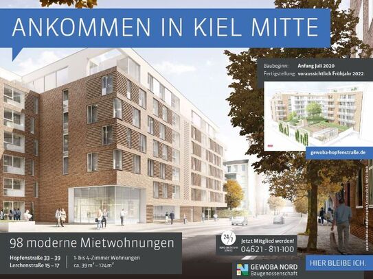 Neubauwohnung Kiel in der Hopfenstraße aus 2023