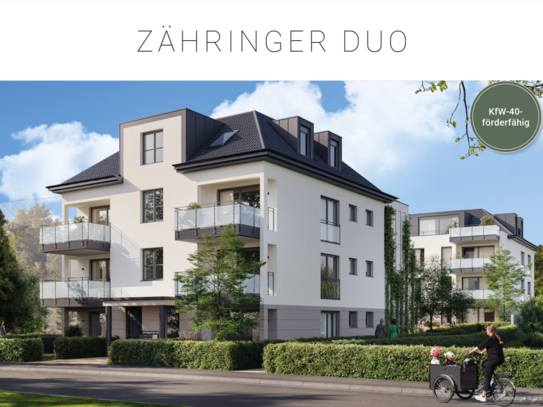 Exklusives Neubauprojekt "Zähringer DUO", WE 1.7, 3-Zimmer-Wohnung