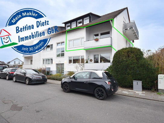 DIETZ: Modernisierte 4 Zimmerwohnung mit Balkon, Garage und Einbauküche - 1. OG in Münster!