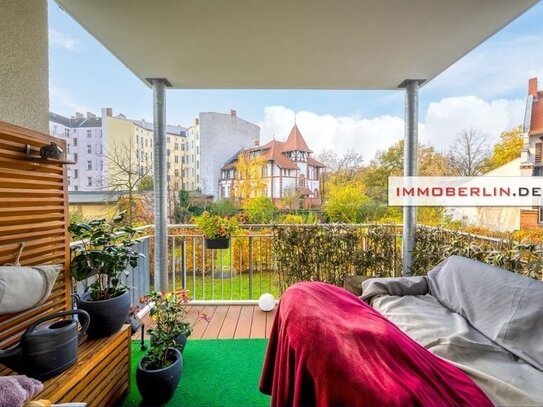 IMMOBERLIN.DE - Toplage City-West! Helle Wohnung mit Südwestbalkon & schönem Parkblick