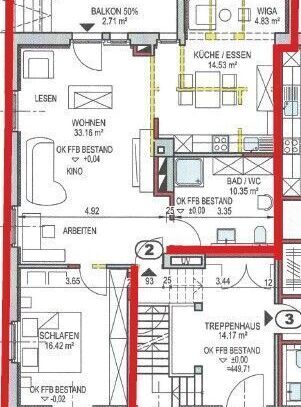 Helle 3-Zimmer-Wohnung im EG mit Gartenanteil in Inzlingen mit Gartenanteil